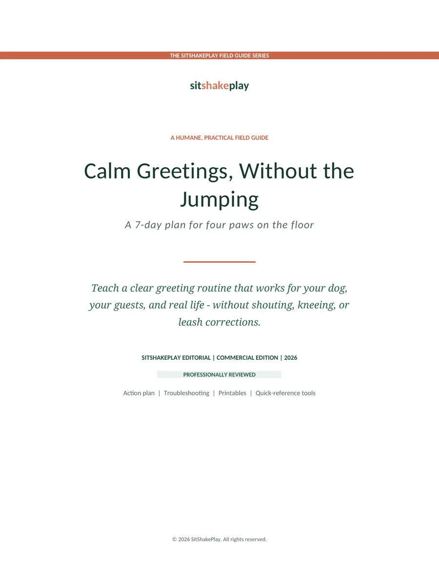 Calm Greetings, Without the Jumping guide cover