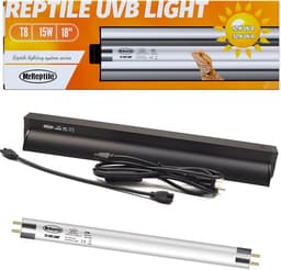 MRREPTILE T8 UVB Reptile Light, 15W 10.0 UVB Lamp Bar for Desert Reptiles