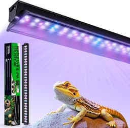 23W UVB Light for Reptiles, T5 10.0 UVB Reptile Light Fixture (27.5")