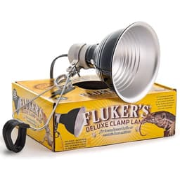 Fluker's Repta-Clamp Lamp, Heavy Duty Clamp Light for Reptile Tanks, 75-Watt Max, 5.5"