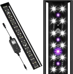 REPTITRIP 16-Inch LED UVB Reptile Light with Auto On/Off & 4 UVI Modes, 14W