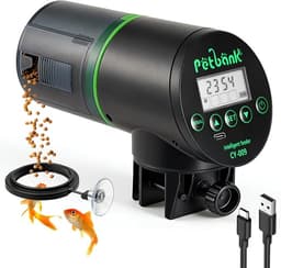 Petbank Automatic Fish Feeder for Aquarium, Easy Setup & 4 Timers