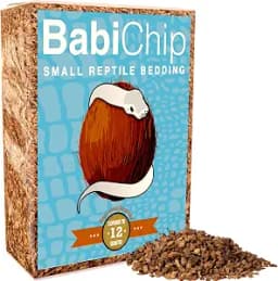 BabiChip Coconut Chip Substrate for Reptiles, 12 Quart Loose Coco Husk