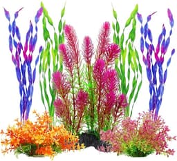 MyLifeUNIT Artificial Aquarium Plants (Pack of 7)