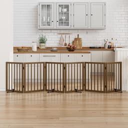 Mino Kesper Foldable Freestanding Dog Gate for Indoor Doorways
