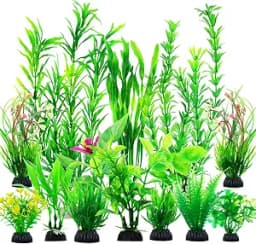 CousDUoBe Green Aquarium Plants (12-Piece Set)