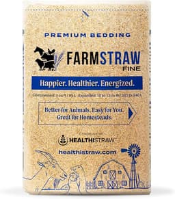 HealthiStraw FarmStraw Fine Cut Wheat Straw Bedding, 3 cu ft (25 lb)