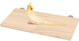 Wontee Bird Perch Stand Wooden Platform for Cockatiels