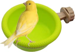 FOIBURELY Multi-Function Caged Bird Bath Bathing Tub for Canary Finch Budgerigar
