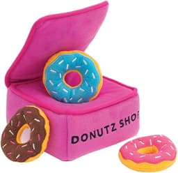 ZippyPaws Burrow Interactive Dog & Puppy Toy, Donutz Box
