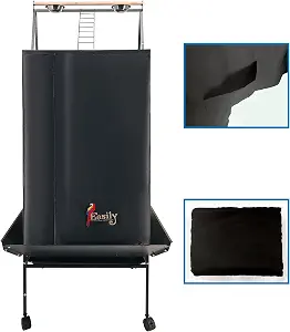 Easily Good Night Bird Cage Cover with Play Top & Storage Pocket