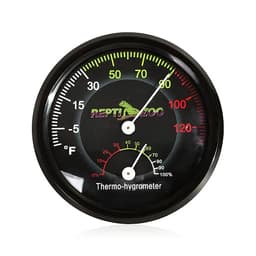 REPTI ZOO Reptile Terrarium Thermometer Hygrometer Dual Gauges