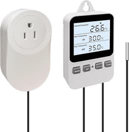 HIADA Temperature Controller, Digital Thermostat for Reptile Terrariums