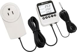 KETOTEK Digital Thermostat Outlet Timer, Separate Day & Night Temp Settings for Reptile Terrarium