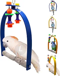 Sweet Feet and Beak Whirly Bird Swing, Large Indoor Pedicure Perch