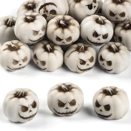 Uniclife 20 Pcs Halloween Mini Pumpkin Decorations, Halloween Fish Tank Decor