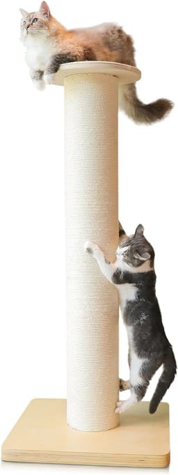 KONELCARE 50" Tall Cat Scratching Post, Extra-Large Post for Large Cats