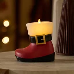 Luminara Flameless Flickering Moving-Flame LED Candle, Unscented Real Wax