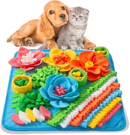Snuffle Mat for Dogs, Sniff Mat Slow Feeding Mat for Small Pets, Cats, Rabbits