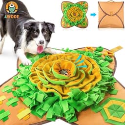 AWOOF Snuffle Mat Pet Dog Feeding Mat, 28'x28' Interactive Dog Puzzle Toys