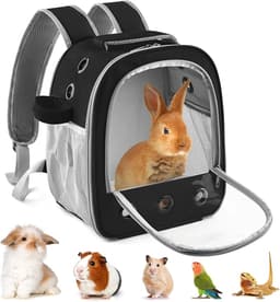 DBNESS Guinea Pig Carrier Backpack with Water Bottle Holder