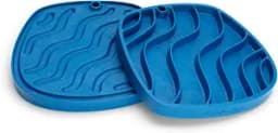 West Paw Seaflex Waves Feast Mat - Slow Feeder & Lick Mat, Non-Toxic