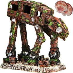 Multi-Design Resin Betta Hide Cave (Wine Barrel, Robot Dog, Castle)