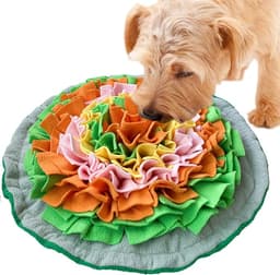 Snuffle Mat for Dogs, Interactive Foraging Puzzle Blanket, Nosework Feeding Bowl Sniffing Pad