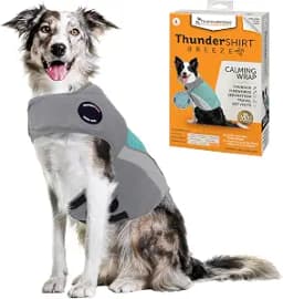 ThunderShirt Breeze for Dogs Calming Anxiety Vest, Large, Aqua