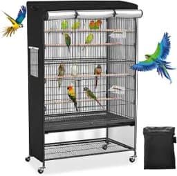 Roasivi Universal Large Birdcage Cover, Black Out & Breathable