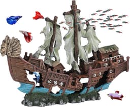 XXL Shipwreck Sunken Ship Decoration (2-Piece Set)