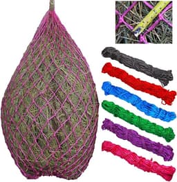 T TEKE 2 pcs Classic Slow Hay Feeder Hay Nets, 40" Length, 2" Holes
