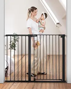 COMOMY 36" Extra Tall Baby Gate for Stairs, Fits 29.5"-48.8" Openings