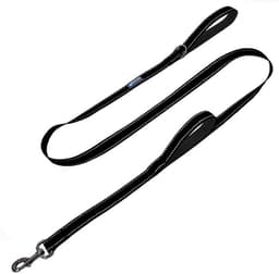 Max and Neo Double Handle Traffic Dog Leash, Reflective, 6ft