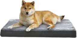 Amazon Basics Dog Bed with Cooling Gel Memory Foam, Extra Large
