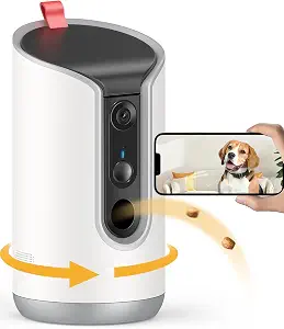 TKENPRO 2K Pet Camera with Treat Dispenser