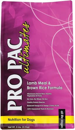 Pro Pac Ultimates Lamb Meal And Brown Rice Dry Dog Food, 5 Lb.