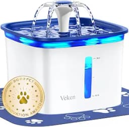 Veken Innovation Award Winner 95oz/2.8L Pet Fountain, C1 Classic