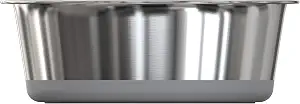 Weighted Dog Bowl, No-Slip No-Tip, Heavy Stainless Steel