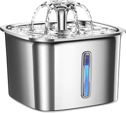 Veken Innovation Award Winner 95oz/2.8L Stainless Steel Pet Fountain