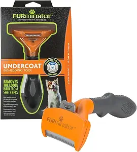 FURminator deShedding Tool for Medium Dogs, Long Hair