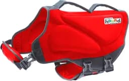 Outward Hound Dawson Swim Dog Life Jacket, Red, Large