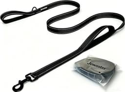 Heavy Duty Dog Leash - 2 Handles, Padded Traffic Handle, 6ft