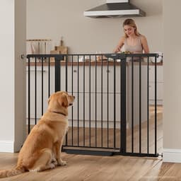 Cumbor 36" Extra Tall Dog Gate for Large Dogs, 30-54" Wide