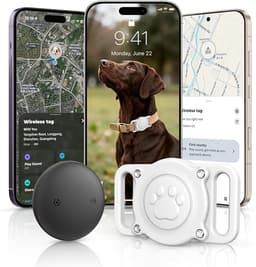 GPS Dog Tracker Collar, iOS & Android, No Monthly Fee