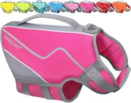 VIVAGLORY Dog Life Vest Neoprene, S, Pink