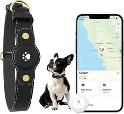 GPS Tracker for Dogs, No Monthly Fee, Works with Apple Find My