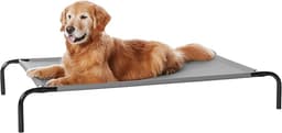Amazon Basics Cooling Breathable Elevated Dog Bed with Metal Frame, Large