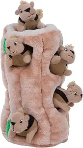 Outward Hound Hide-A-Squirrel Plush Squeaky Dog Toy, XL