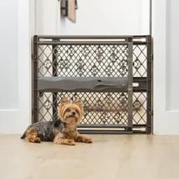 MYPET Paws Portable Pet Gate, 26-40" Wide Expandable, 23" Tall